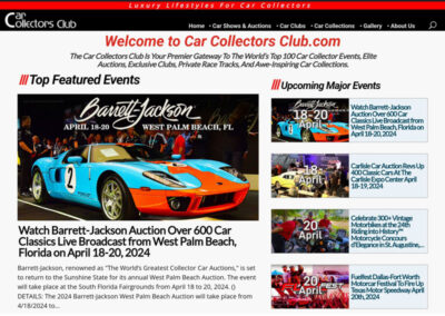 Car Collectors Club Is A Premier Gateway To The World’s Top 100 Car Collector Events